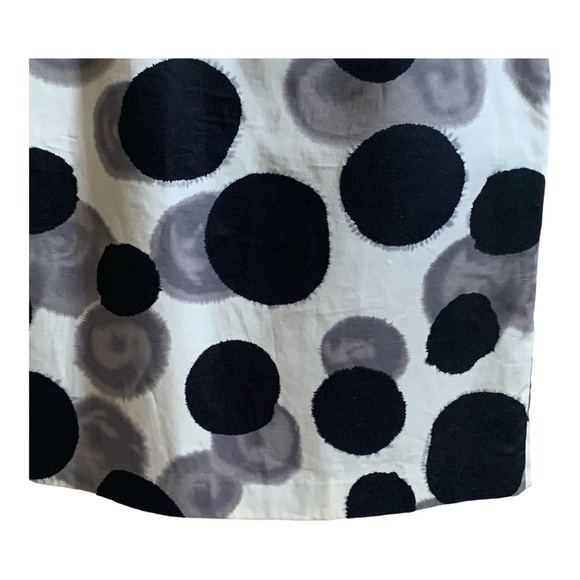 Ann Taylor Dress 8 P Petite Black Gray White Sleeveless Lined Back Zip Sheath - Picture 5 of 11